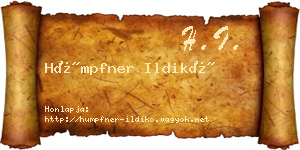 Hümpfner Ildikó névjegykártya