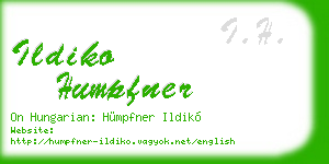 ildiko humpfner business card