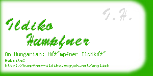 ildiko humpfner business card